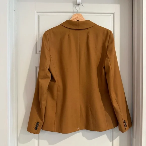 J. Crew Parke Blazer in Wool Flannel Chestnut Size 10